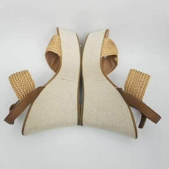Steve Madden Engel Womens Woven Slingback Platform Wedge Heel Sandal Size 9.5 M - Picture 11 of 12